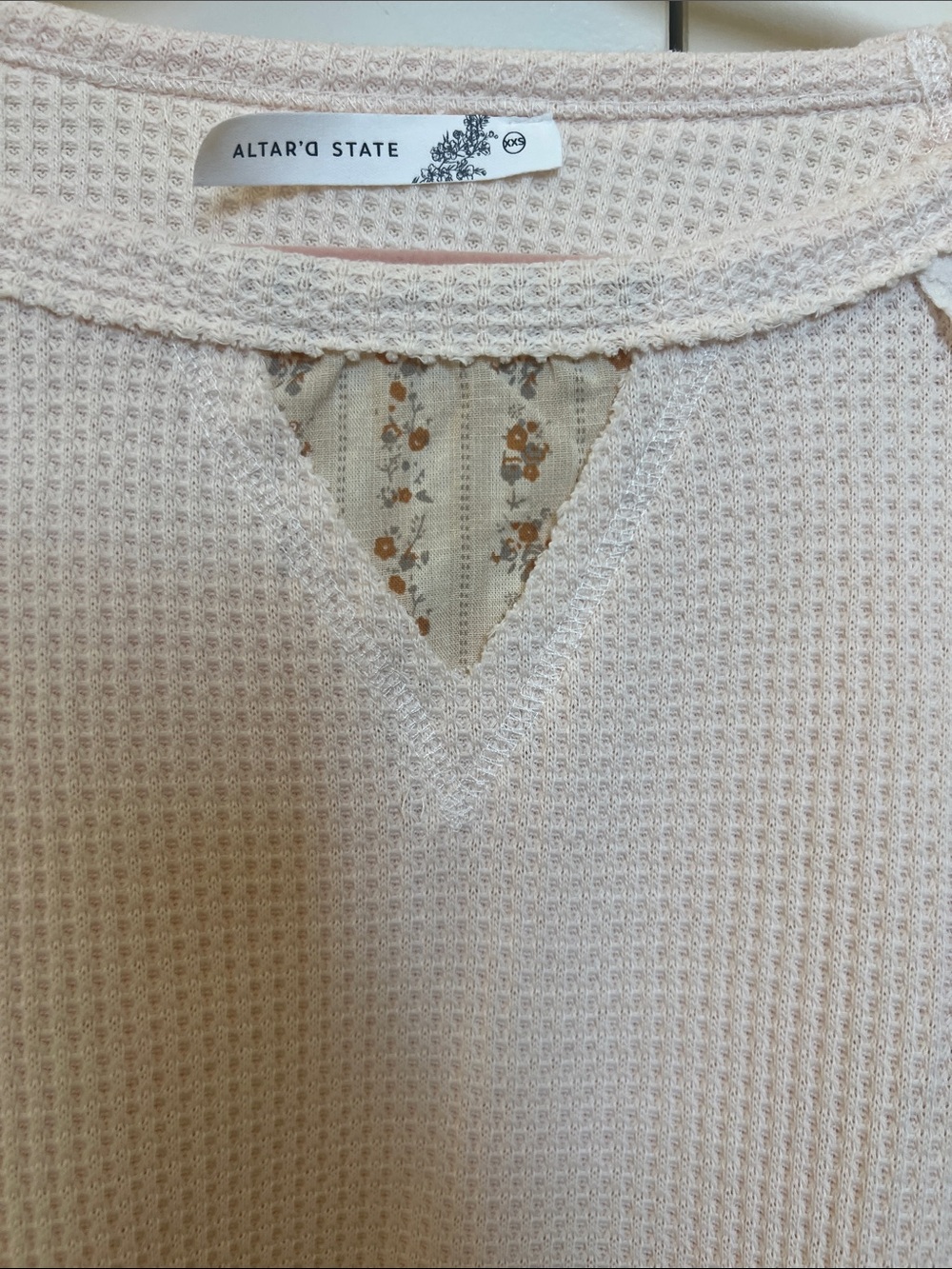 Altar’d State Ruffle-Hem Mixed-Media Top - Picture 3 of 11